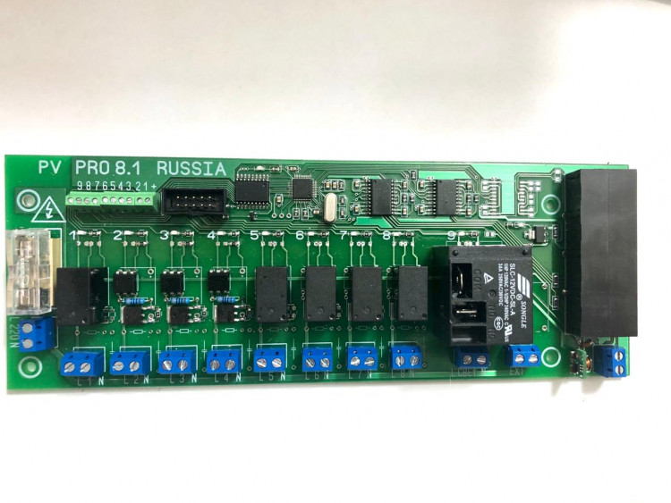 Релейная плата ПВ8-1 (под частотный преобразователь) Релейная плата ПВ8-1 (под частотный преобразователь)